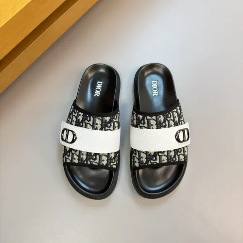 Replica Christian Dior Slippers For Men #1433994 $56.00 USD for Wholesale