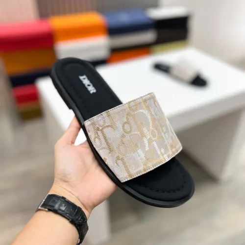 Replica Christian Dior Slippers For Men #1433996 $56.00 USD for Wholesale