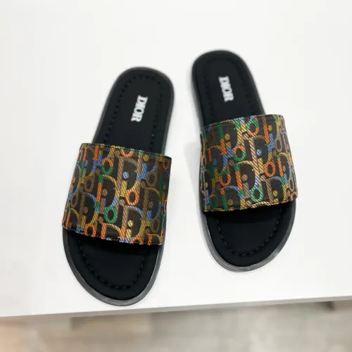 Replica Christian Dior Slippers For Men #1433998 $56.00 USD for Wholesale