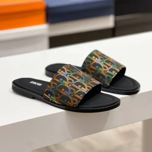 Replica Christian Dior Slippers For Men #1433998 $56.00 USD for Wholesale