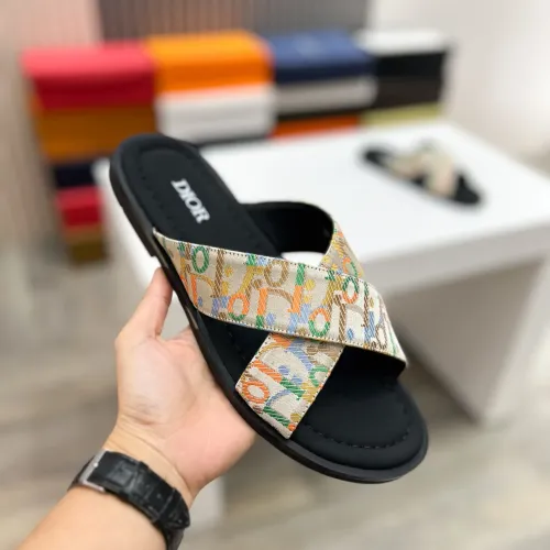 Replica Christian Dior Slippers For Men #1434000 $56.00 USD for Wholesale