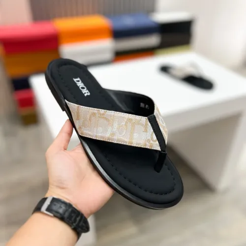 Replica Christian Dior Slippers For Men #1434002 $56.00 USD for Wholesale