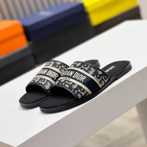 Replica Christian Dior Slippers For Men #1434008 $56.00 USD for Wholesale