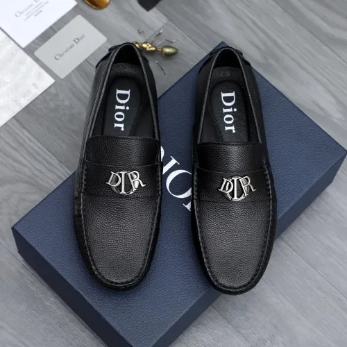 Christian Dior Leather Shoes For Men #1434028 $76.00 USD, Wholesale Replica Christian Dior Leather Shoes