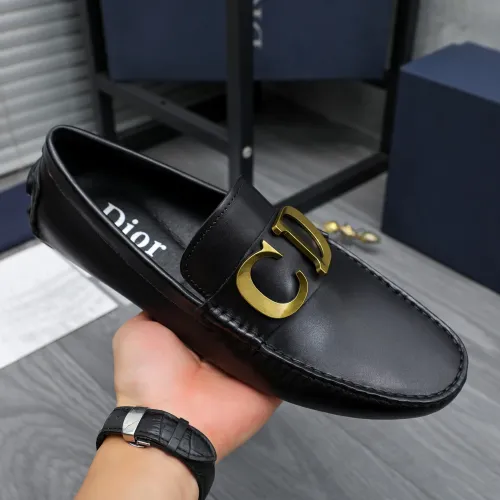 Replica Christian Dior Leather Shoes For Men #1434032 $76.00 USD for Wholesale