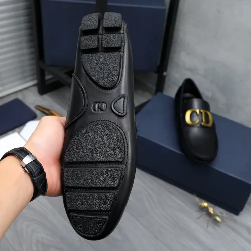 Replica Christian Dior Leather Shoes For Men #1434032 $76.00 USD for Wholesale