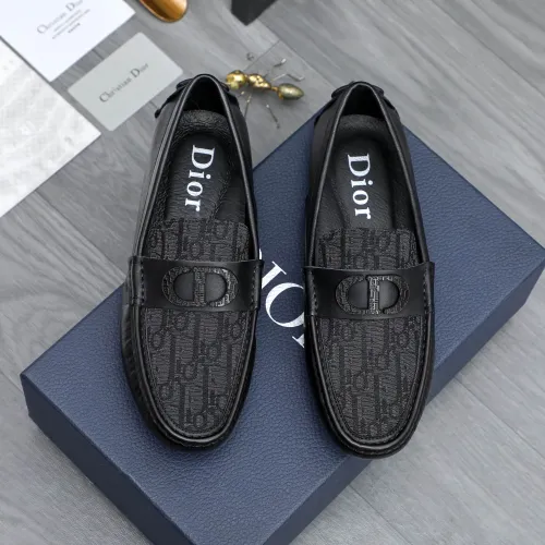 Christian Dior Leather Shoes For Men #1434034 $76.00 USD, Wholesale Replica Christian Dior Leather Shoes