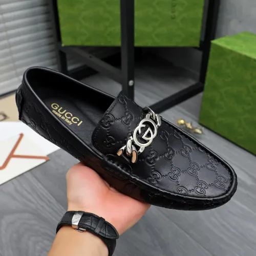 Replica Gucci Oxfords Shoes For Men #1434057 $76.00 USD for Wholesale