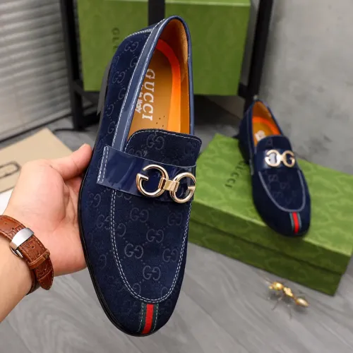 Replica Gucci Oxfords Shoes For Men #1434067 $88.00 USD for Wholesale