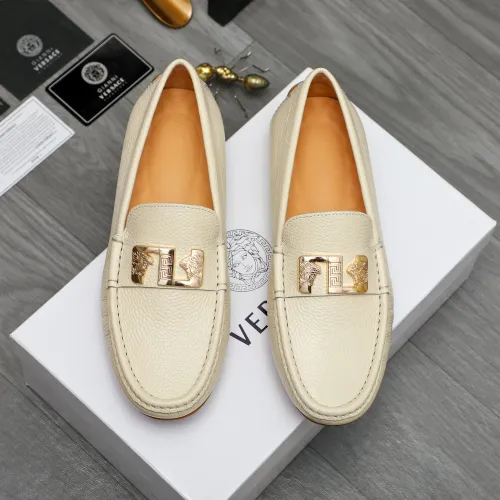 Versace Leather Shoes For Men #1434075 $72.00 USD, Wholesale Replica Versace Leather Shoes