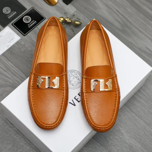 Versace Leather Shoes For Men #1434076 $72.00 USD, Wholesale Replica Versace Leather Shoes