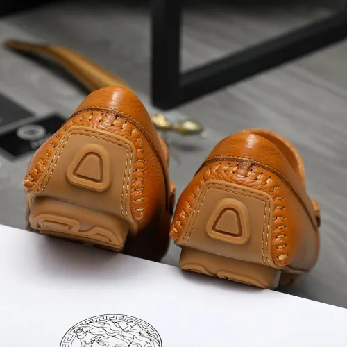 Replica Versace Leather Shoes For Men #1434076 $72.00 USD for Wholesale