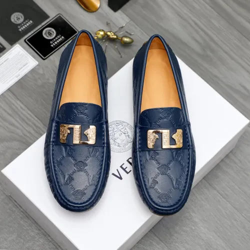 Versace Leather Shoes For Men #1434078 $72.00 USD, Wholesale Replica Versace Leather Shoes