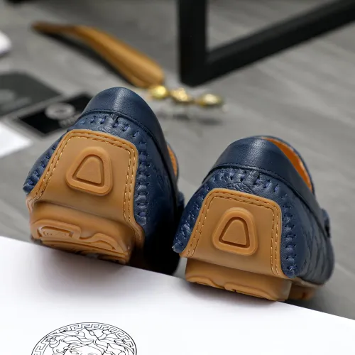 Replica Versace Leather Shoes For Men #1434078 $72.00 USD for Wholesale