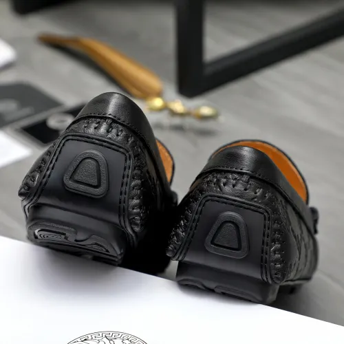 Replica Versace Leather Shoes For Men #1434079 $72.00 USD for Wholesale