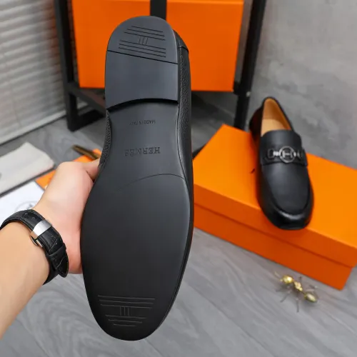 Replica Hermes Leather Shoes For Men #1434084 $82.00 USD for Wholesale