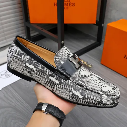 Replica Hermes Leather Shoes For Men #1434085 $82.00 USD for Wholesale