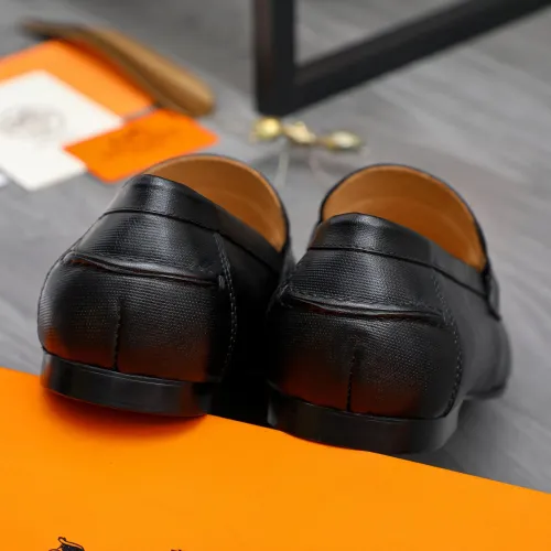 Replica Hermes Leather Shoes For Men #1434089 $82.00 USD for Wholesale