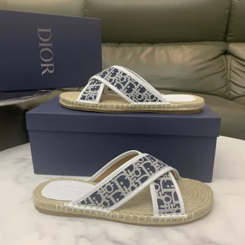 Replica Christian Dior Slippers For Men #1434101 $60.00 USD for Wholesale