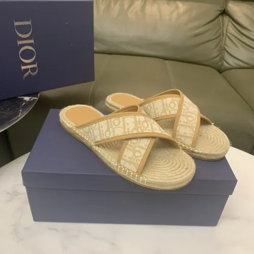 Christian Dior Slippers For Men #1434102 $60.00 USD, Wholesale Replica Christian Dior Slippers