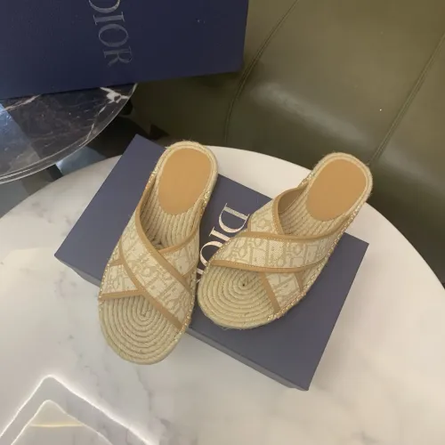 Replica Christian Dior Slippers For Men #1434102 $60.00 USD for Wholesale