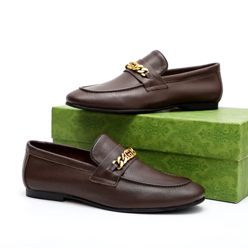 Replica Gucci Oxfords Shoes For Men #1434156 $92.00 USD for Wholesale
