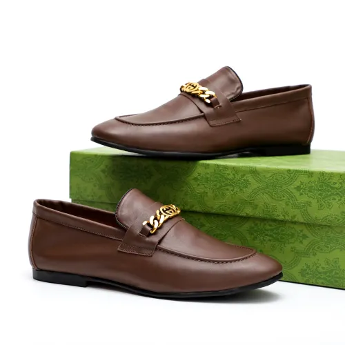 Replica Gucci Oxfords Shoes For Men #1434162 $92.00 USD for Wholesale