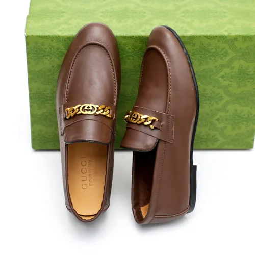 Replica Gucci Oxfords Shoes For Men #1434162 $92.00 USD for Wholesale