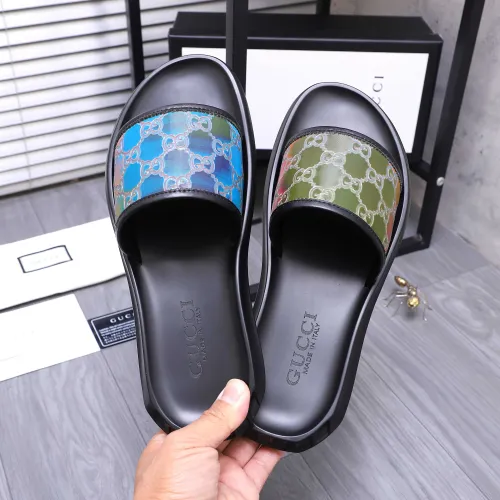 Replica Gucci Slippers For Men #1434177 $45.00 USD for Wholesale