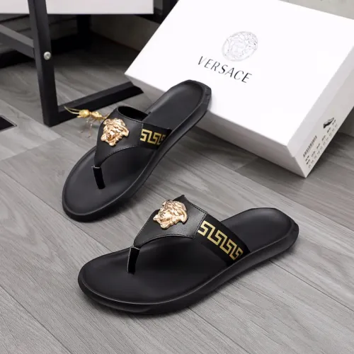 Versace Slippers For Men #1434181 $45.00 USD, Wholesale Replica Versace Slippers