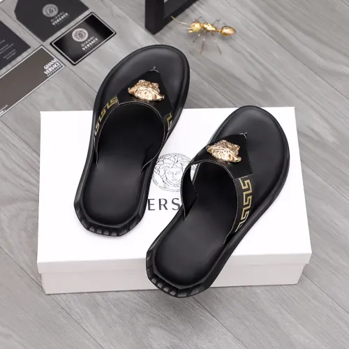 Replica Versace Slippers For Men #1434181 $45.00 USD for Wholesale