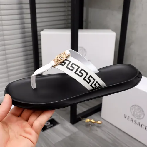 Replica Versace Slippers For Men #1434182 $45.00 USD for Wholesale