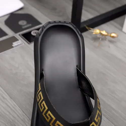 Replica Versace Slippers For Men #1434185 $45.00 USD for Wholesale