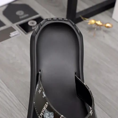 Replica Versace Slippers For Men #1434187 $45.00 USD for Wholesale