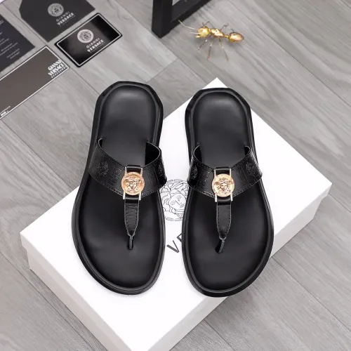 Replica Versace Slippers For Men #1434190 $45.00 USD for Wholesale