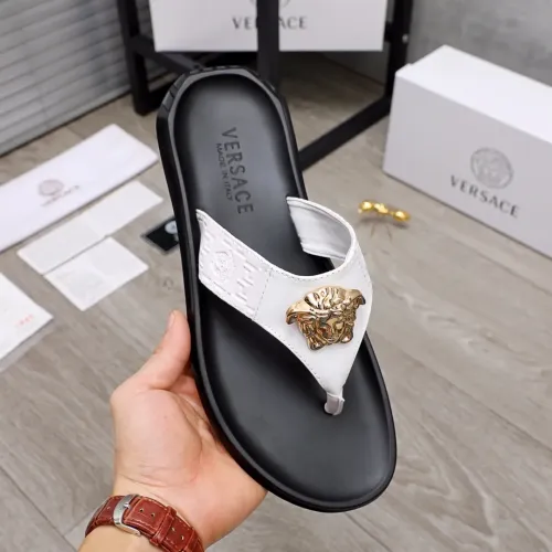 Replica Versace Slippers For Men #1434191 $45.00 USD for Wholesale
