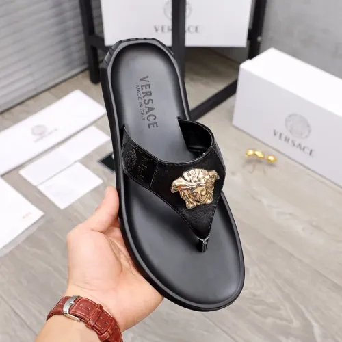 Replica Versace Slippers For Men #1434193 $45.00 USD for Wholesale