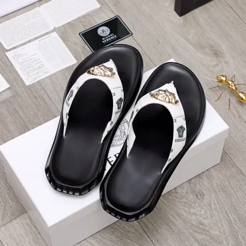 Replica Versace Slippers For Men #1434194 $45.00 USD for Wholesale