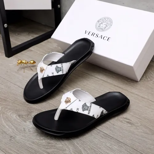 Versace Slippers For Men #1434203 $45.00 USD, Wholesale Replica Versace Slippers