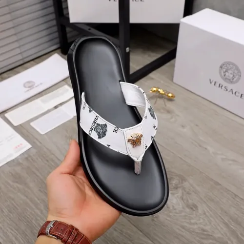 Replica Versace Slippers For Men #1434203 $45.00 USD for Wholesale