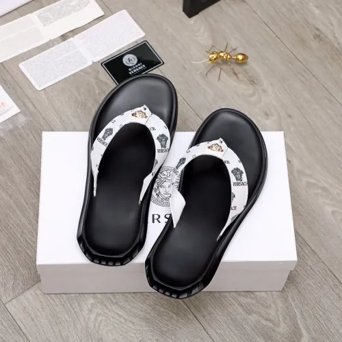 Replica Versace Slippers For Men #1434203 $45.00 USD for Wholesale