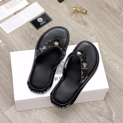 Replica Versace Slippers For Men #1434204 $45.00 USD for Wholesale