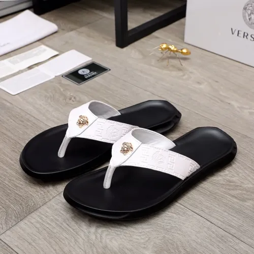 Replica Versace Slippers For Men #1434210 $45.00 USD for Wholesale