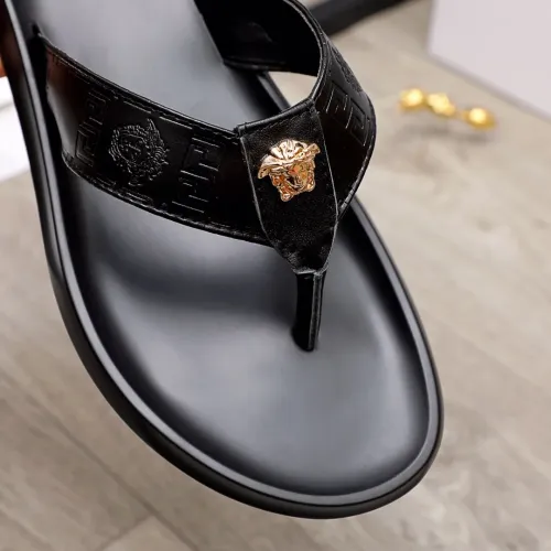 Replica Versace Slippers For Men #1434211 $45.00 USD for Wholesale