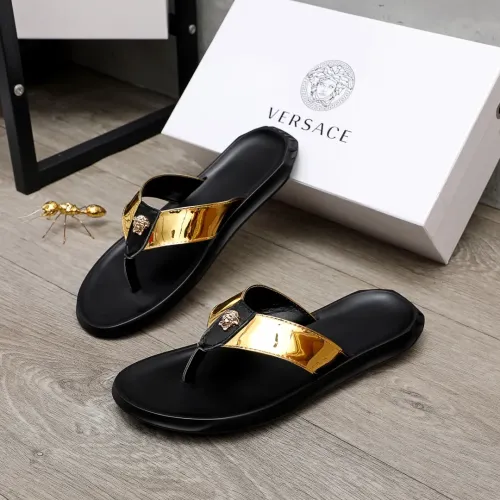 Versace Slippers For Men #1434221 $45.00 USD, Wholesale Replica Versace Slippers