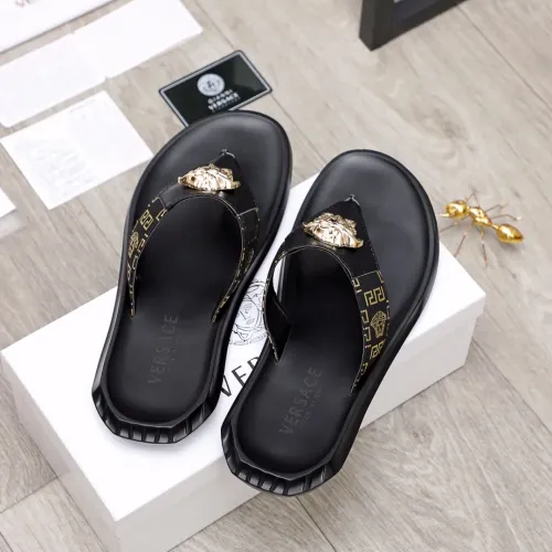 Replica Versace Slippers For Men #1434230 $45.00 USD for Wholesale