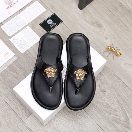 Replica Versace Slippers For Men #1434231 $45.00 USD for Wholesale