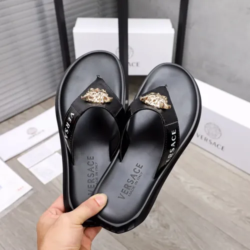 Replica Versace Slippers For Men #1434232 $45.00 USD for Wholesale