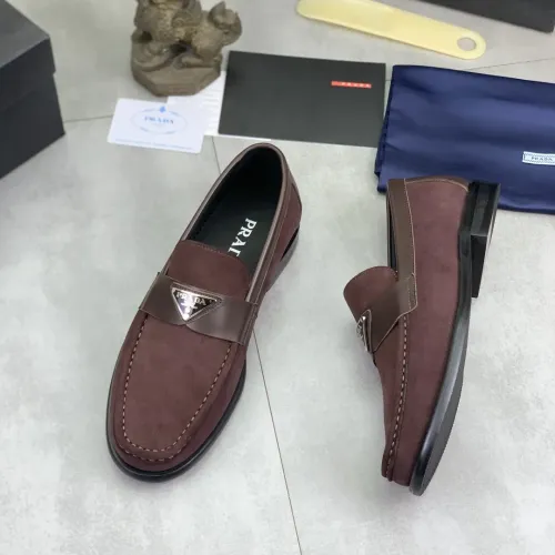 Prada Leather Shoes For Men #1434247 $102.00 USD, Wholesale Replica Prada Leather Shoes