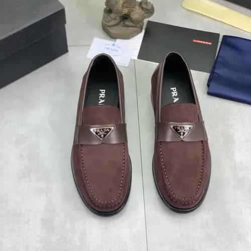 Replica Prada Leather Shoes For Men #1434247 $102.00 USD for Wholesale